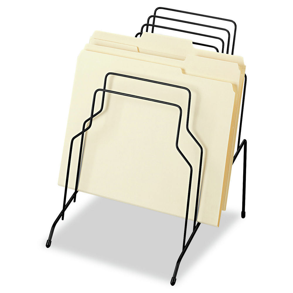 Fellowes® Wire Step File®, 8 Sections, Black - Pkg Qty 4 – Growhaus Supply