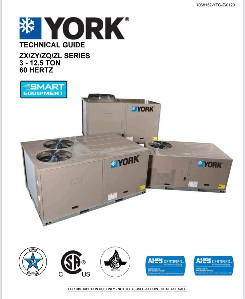 YORK 10 ton rooftop units (6 units) - NEW
