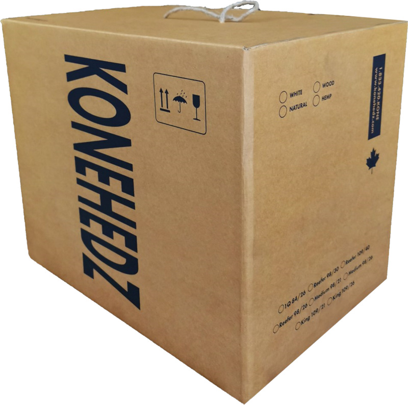 Konehedz Cones - size 98/26 White Wood