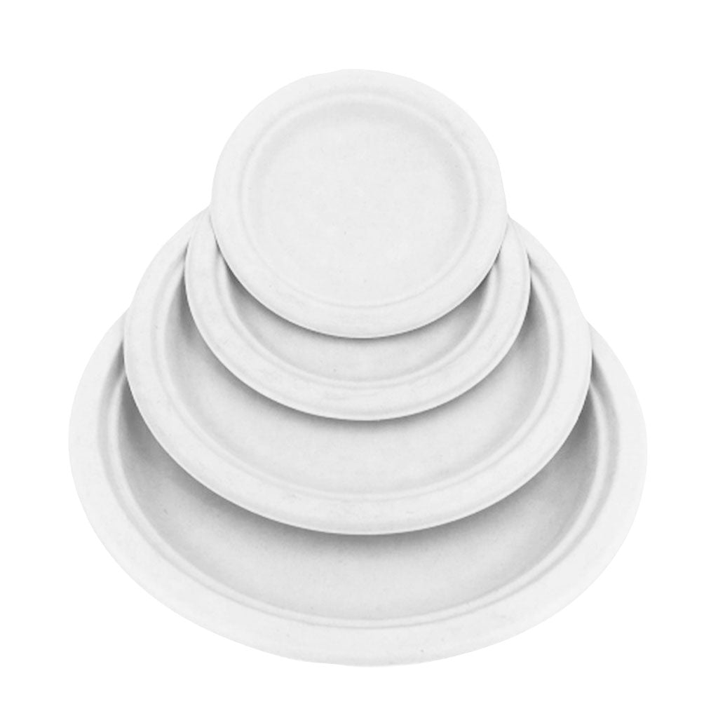 Compostable Round Plate - White / 9