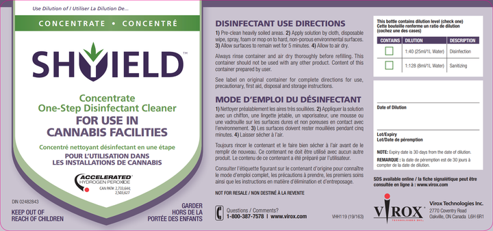 SHYIELD Concentrate Workplace Labels (Pack of 10)